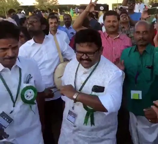 former Minister dance in World Tamil Conference  